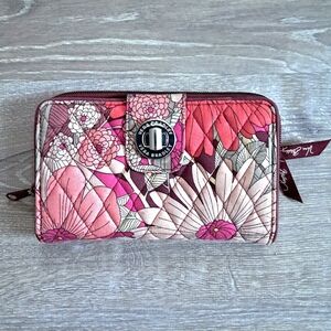 Vera Bradley Turnlock Wallet in "Bohemian Blooms" Pattern